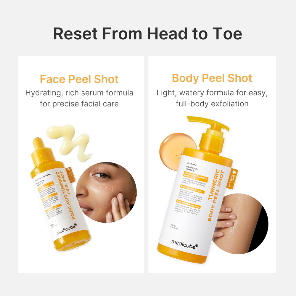 Medicube Peel Shot after use shows smoother, more even skin
