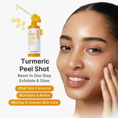 Medicube Peel Shot Turmeric packaging closeup highlighting premium formula