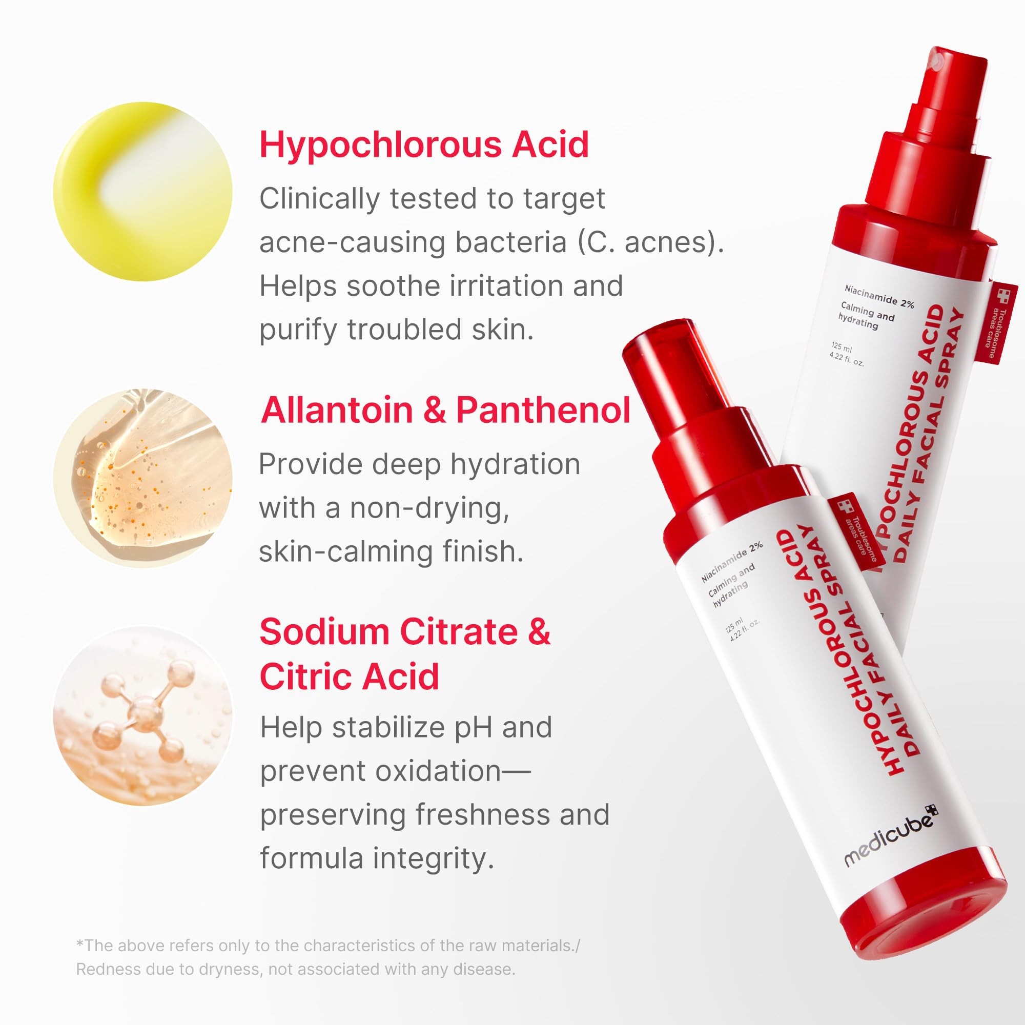 Medicube Power Soothing Spray fragrance-free formula ideal after sun exposure.