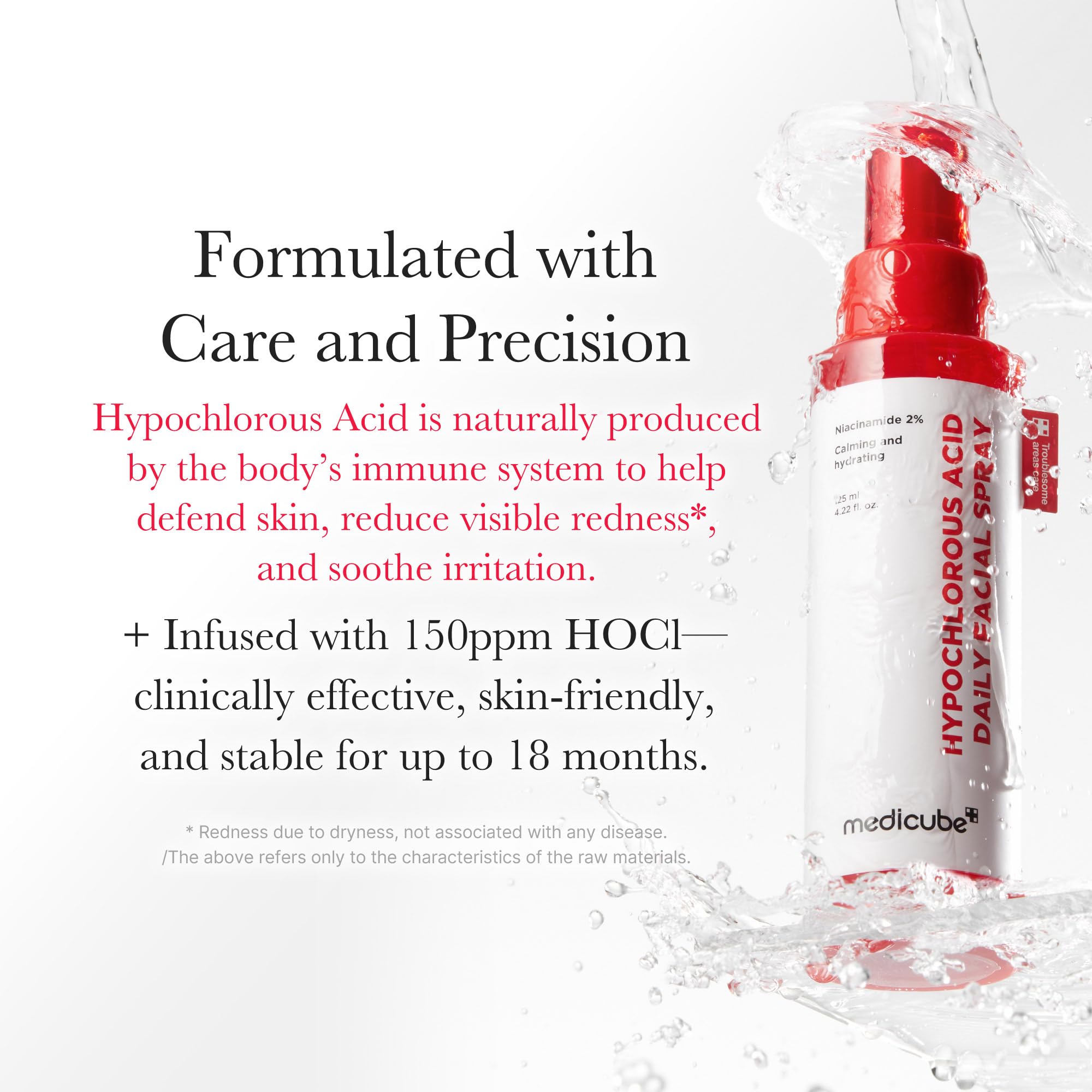Medicube Power Soothing Spray provides HOCl gentle surface refreshment.
