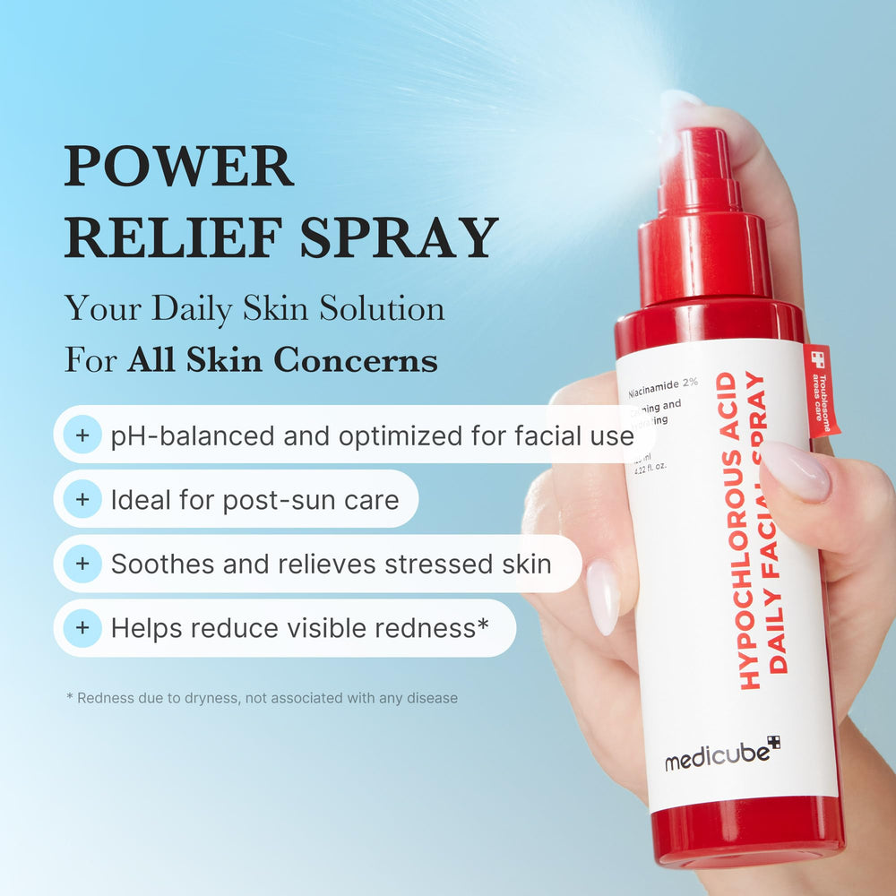 Medicube Power Soothing Spray mist for post-cleansing refresh and calm.