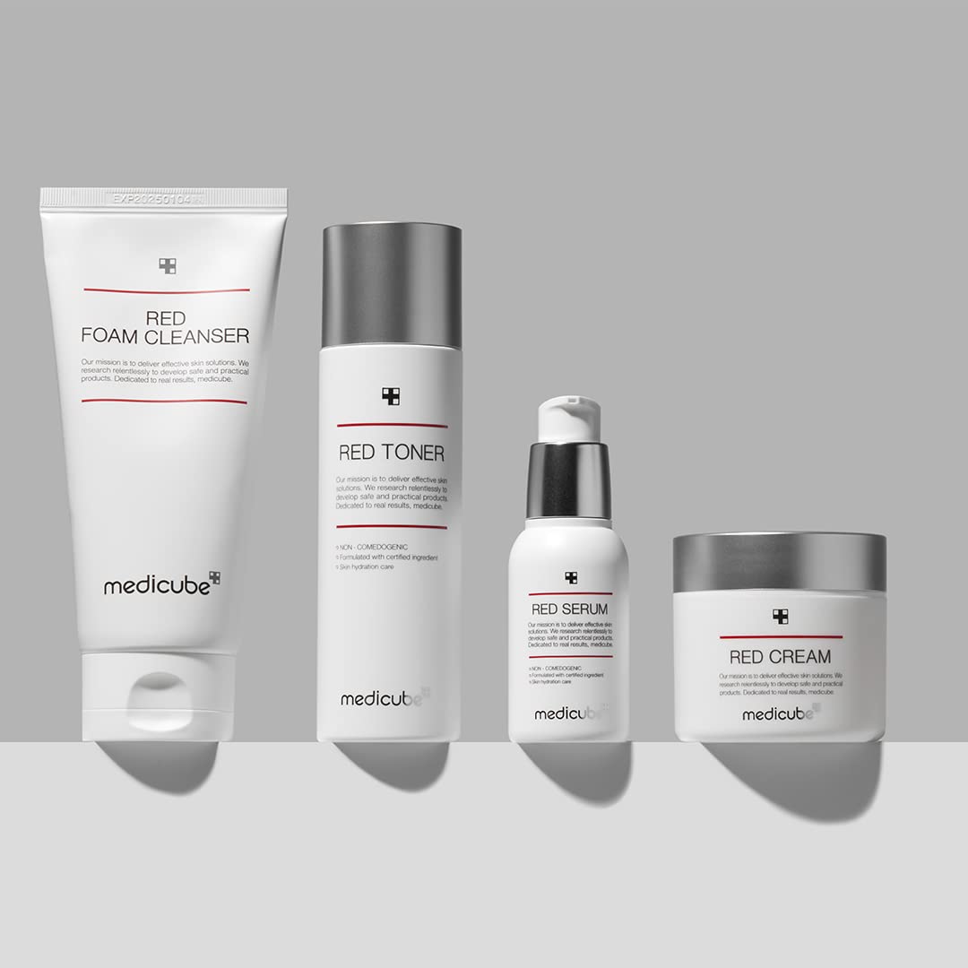 Medicube Red Cream 2.0 – Avant-après visibles avec texture légère et confort.
