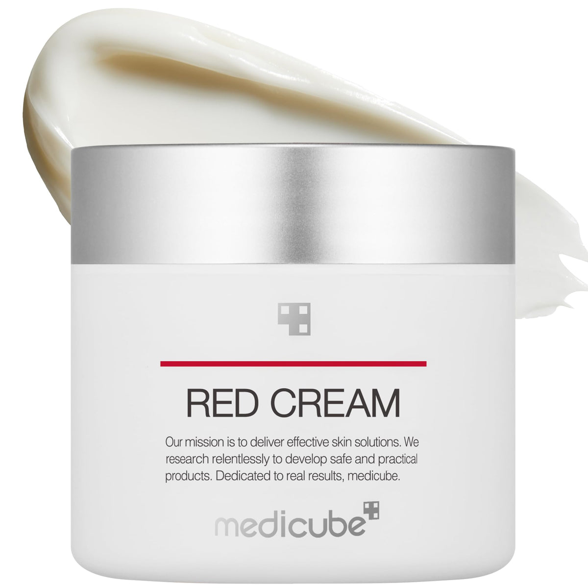Medicube Red Cream 2.0 – Bouteille, texture légère, apaisante pour peaux sensibles.