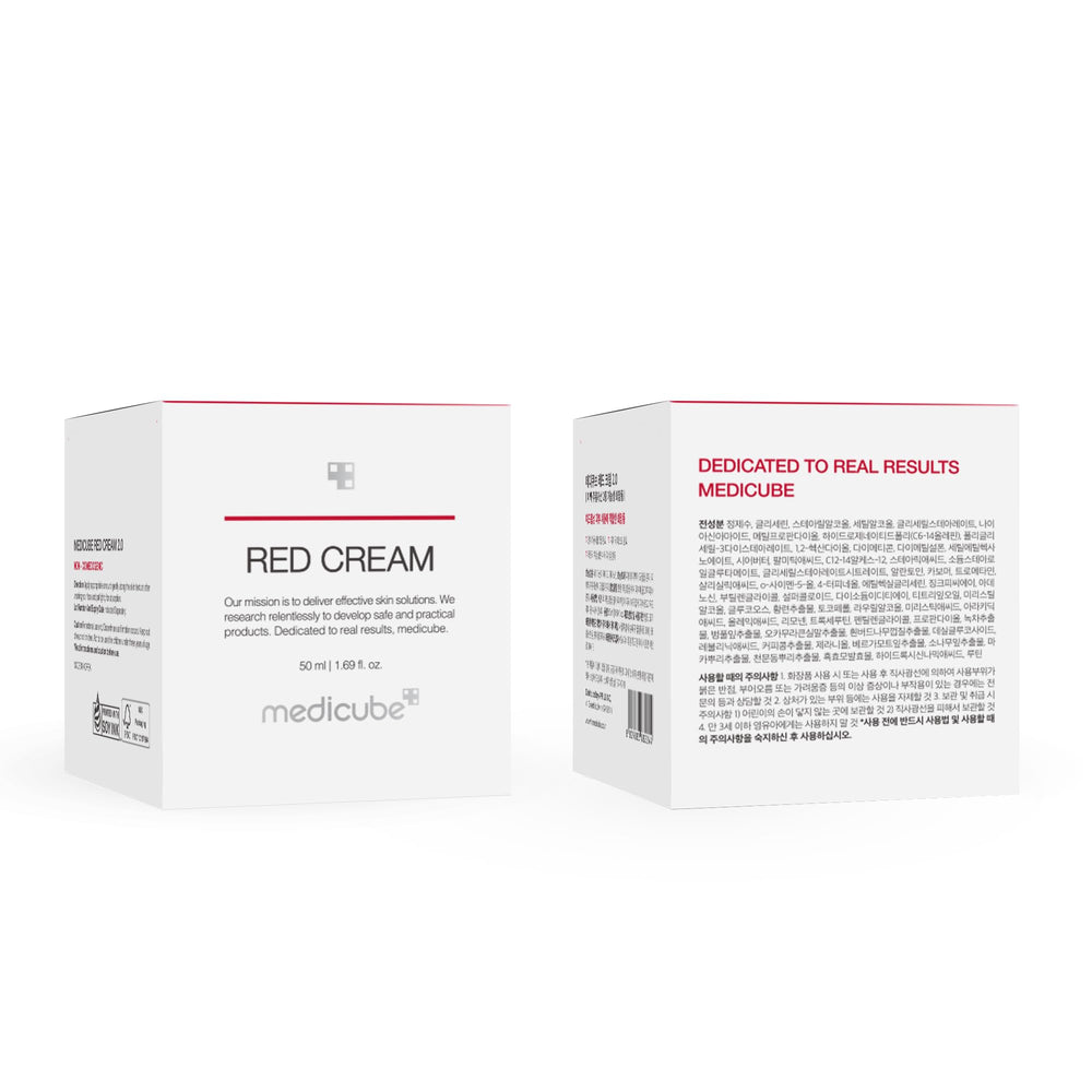 Medicube Red Cream 2.0 – Propriétés apaisantes grâce à BHA et Niacinamide.