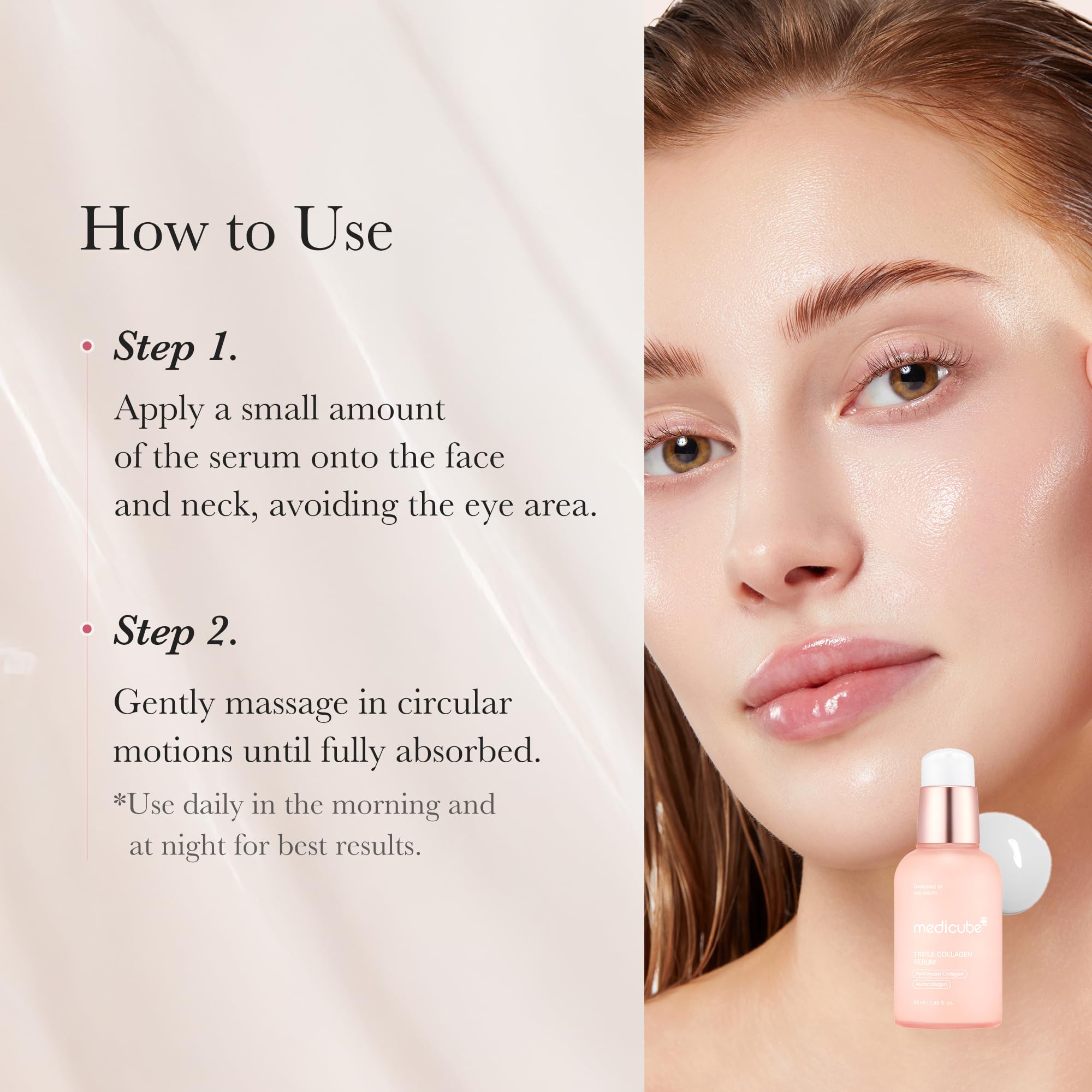 Hydratation durable grâce à l’acide hyaluronique et à la niacinamide.