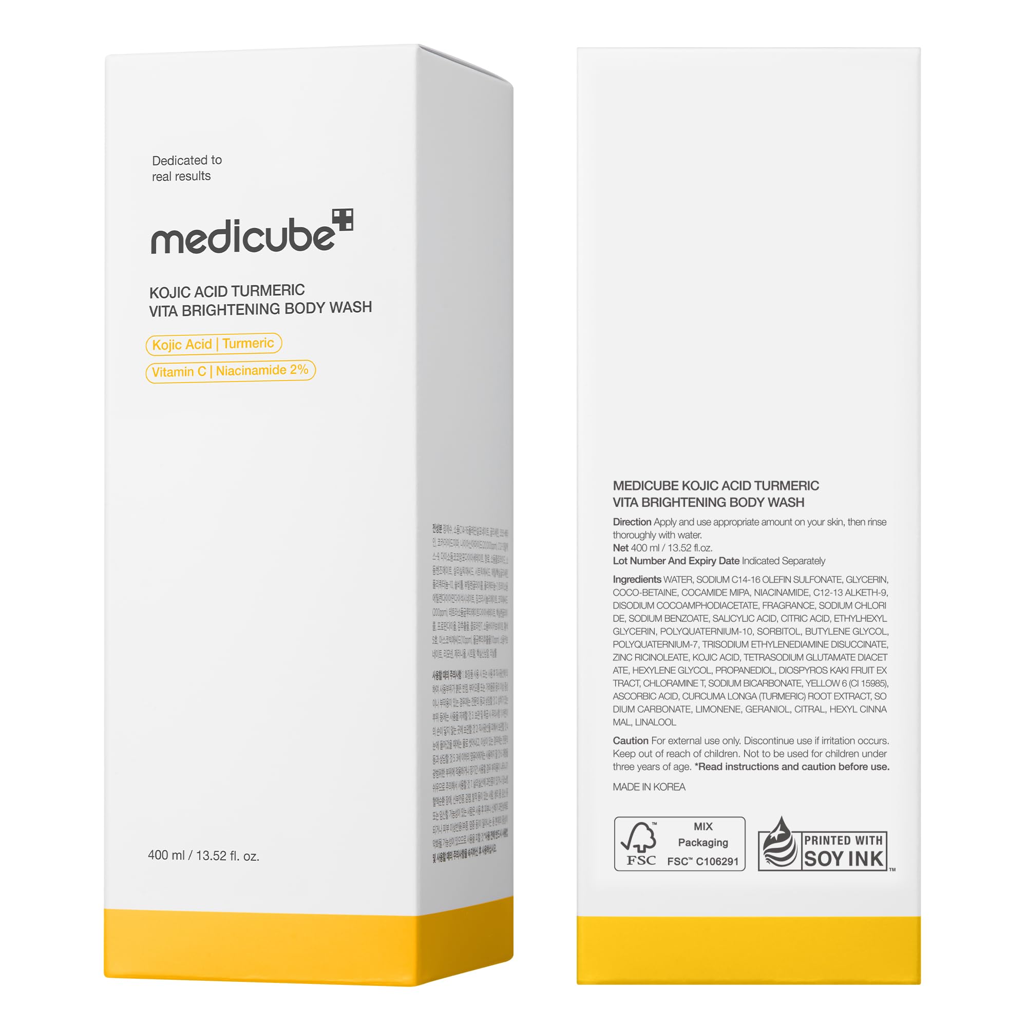 Medicube soin corps micro-gel enveloppant et hydratant.