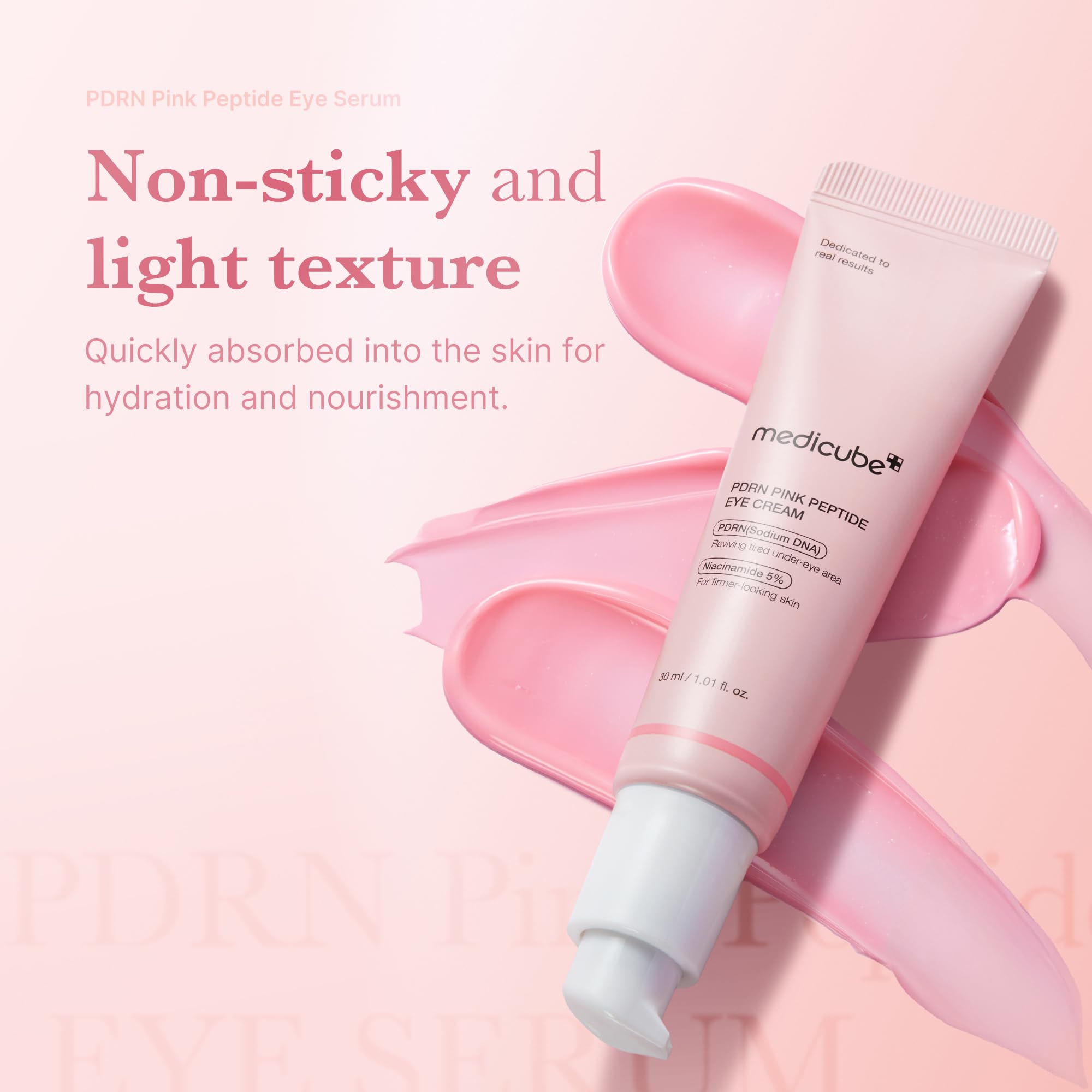 Texture soyeuse medicube yeux sérum, absorption rapide