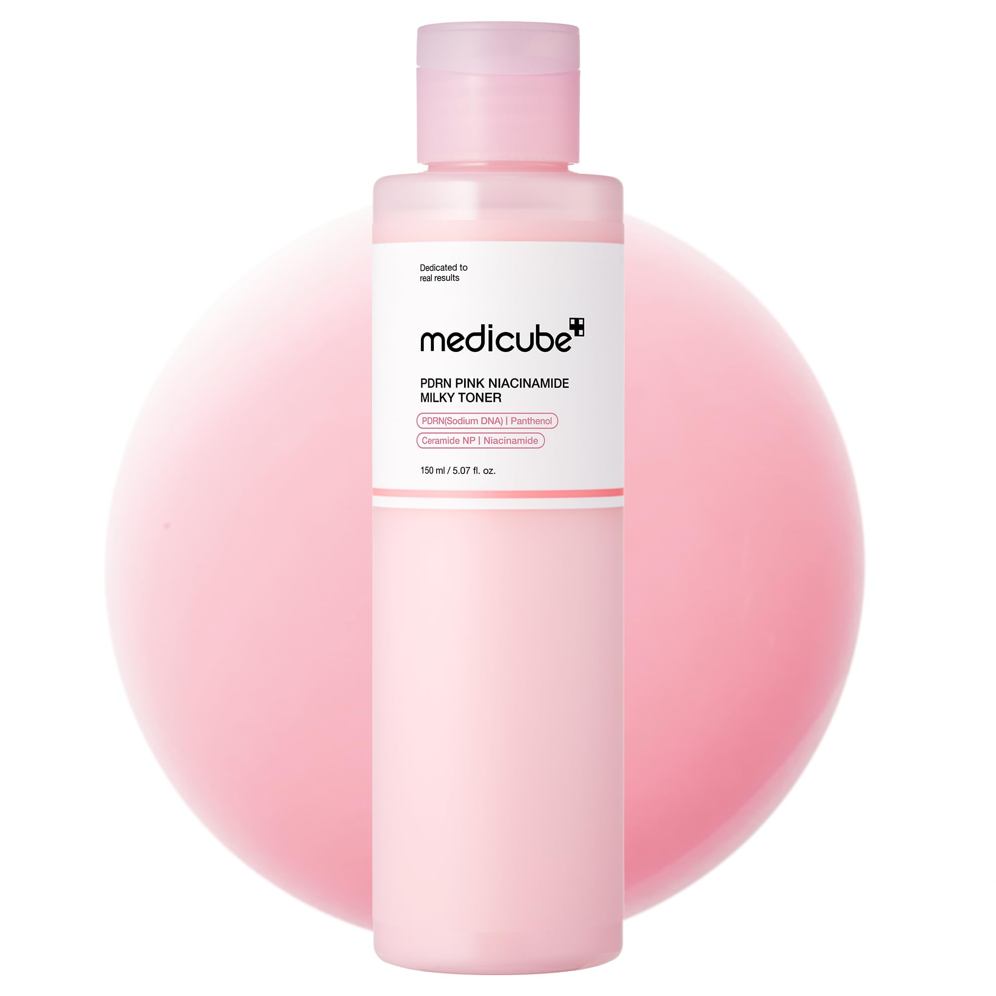 Medicube Toner PDRN-DNA saumon: lait lumineux pour hydratation.