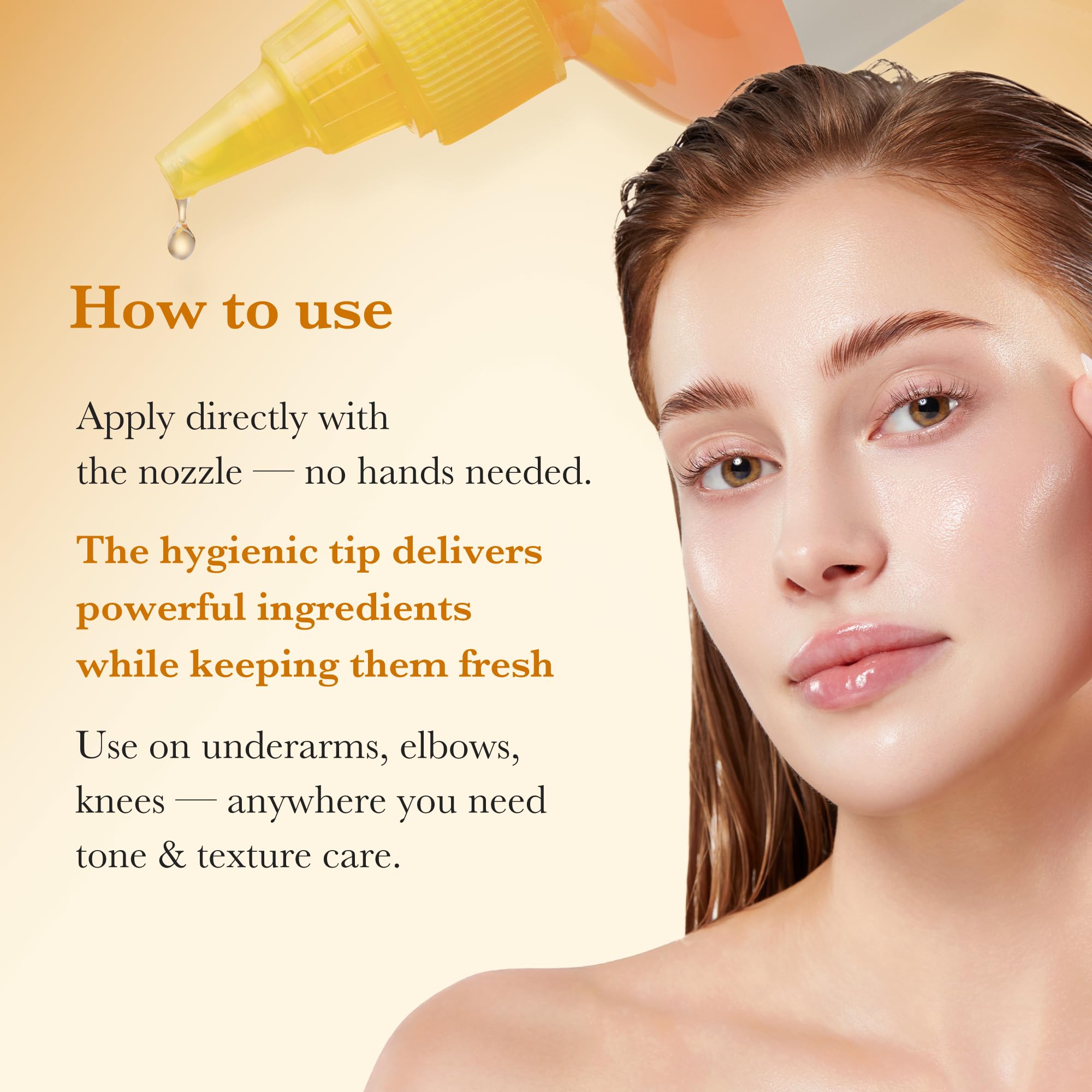 Medicube tonique acide kojique curcuma, exfoliation douce pour peau régulière.