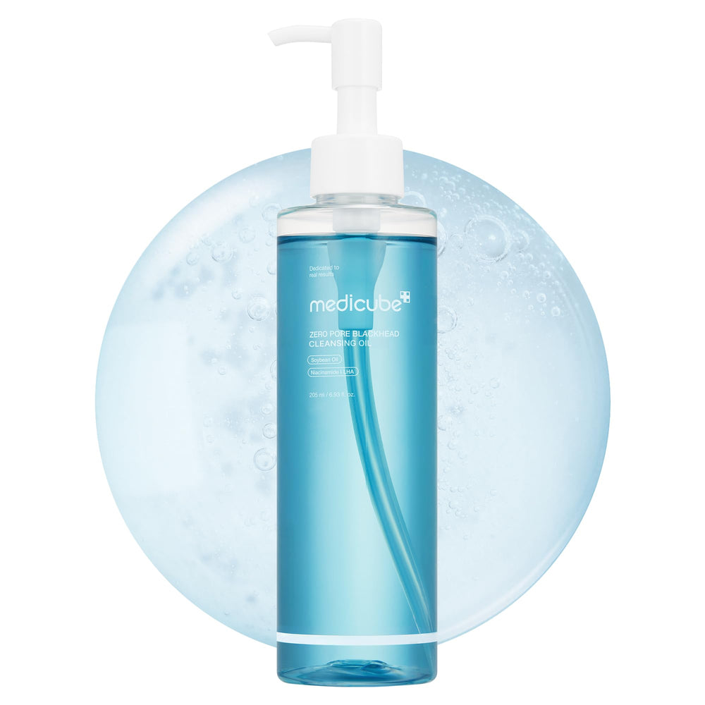 medicube Zero Pore huile demaquillante - bouteille claire, démaquillage en douceur