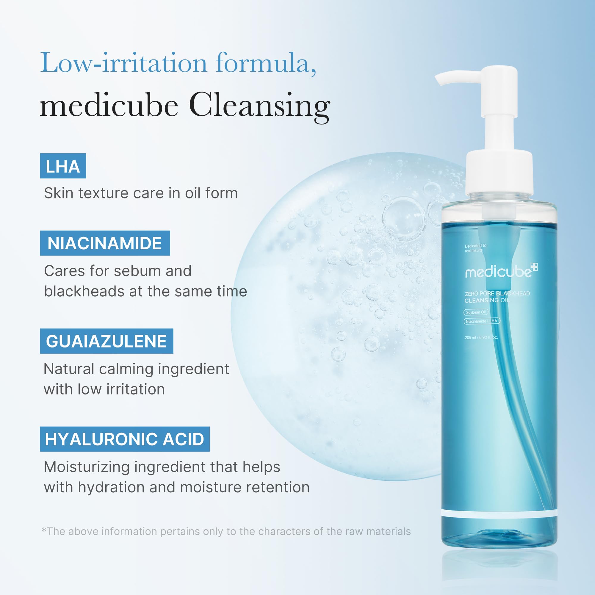 medicube Zero Pore huile demaquillante - routine double nettoyage pratique