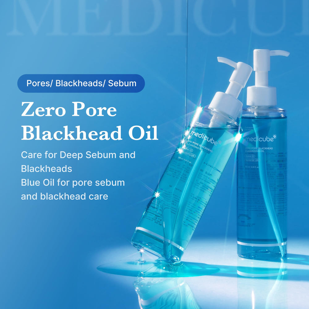 medicube Zero Pore huile demaquillante - emulsifie en lait et nettoyage facile