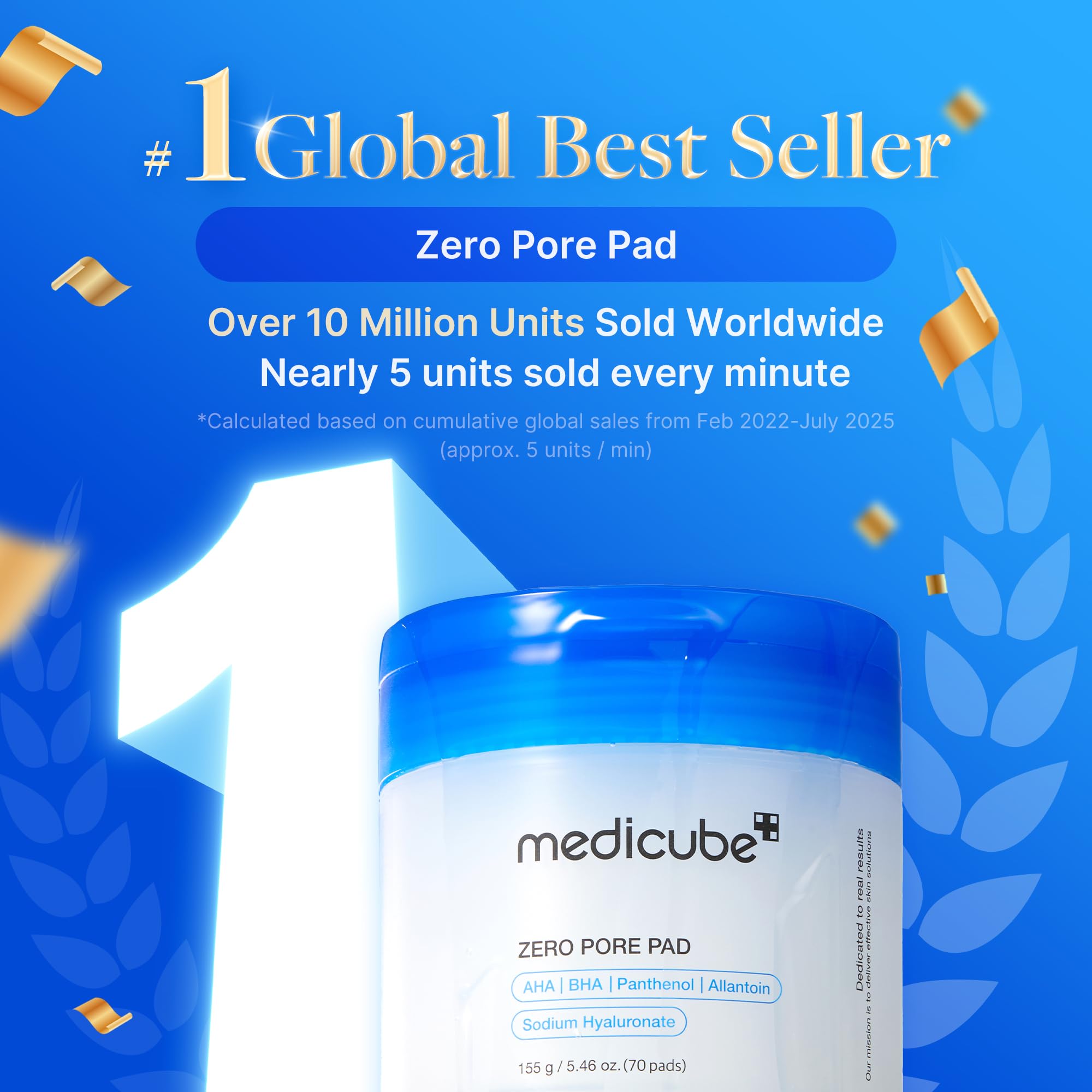 Medicube Zero Pore Pad 2.0 – côté relief pour exfolier en douceur et révéler une peau plus nette