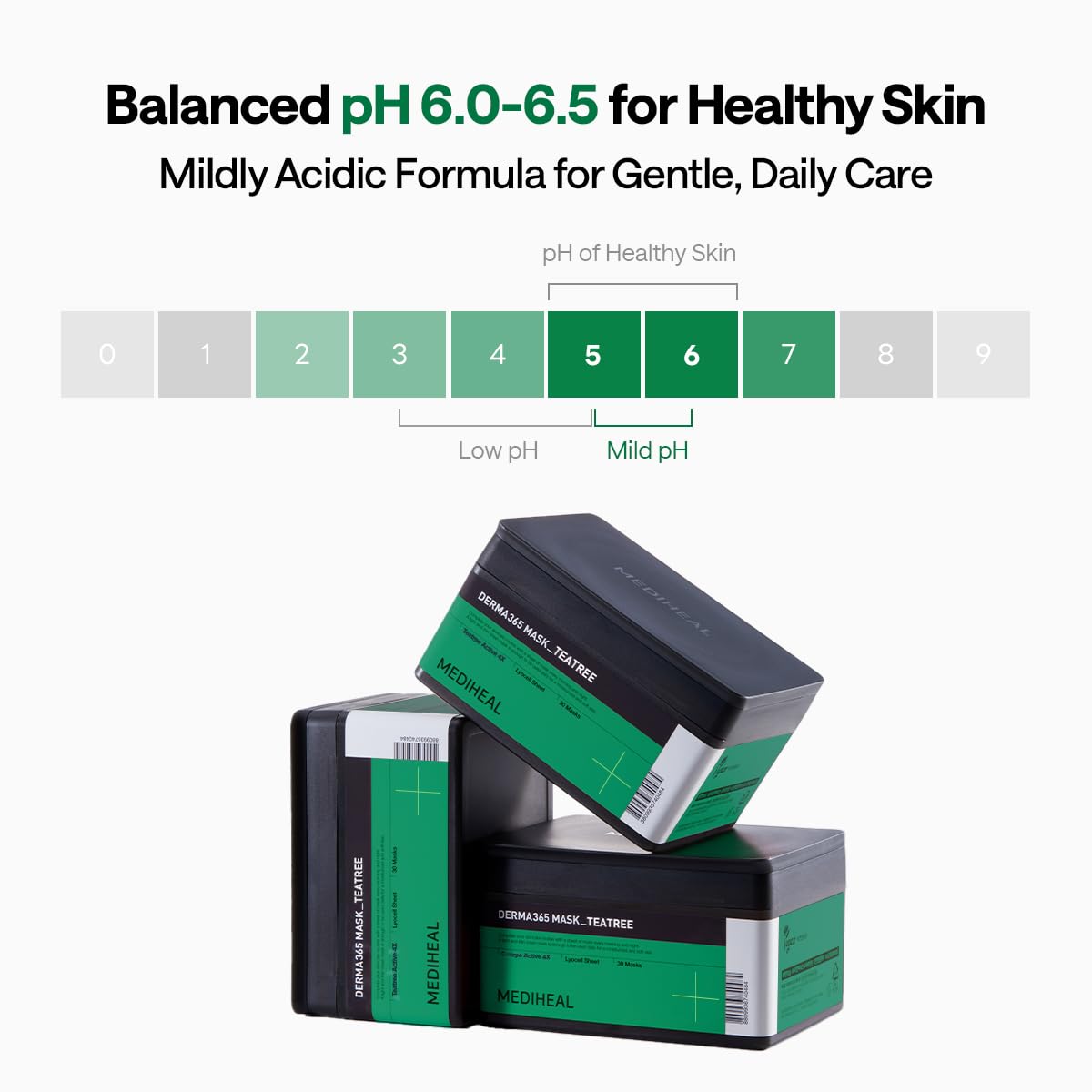 Mediheal Derma 365 Masque arbre à thé: tissu végétal certifié végétalien.