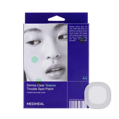 Mediheal Derma Clear pansement arbre à thé boîte: couverture discrète pour imperfection cutanée.