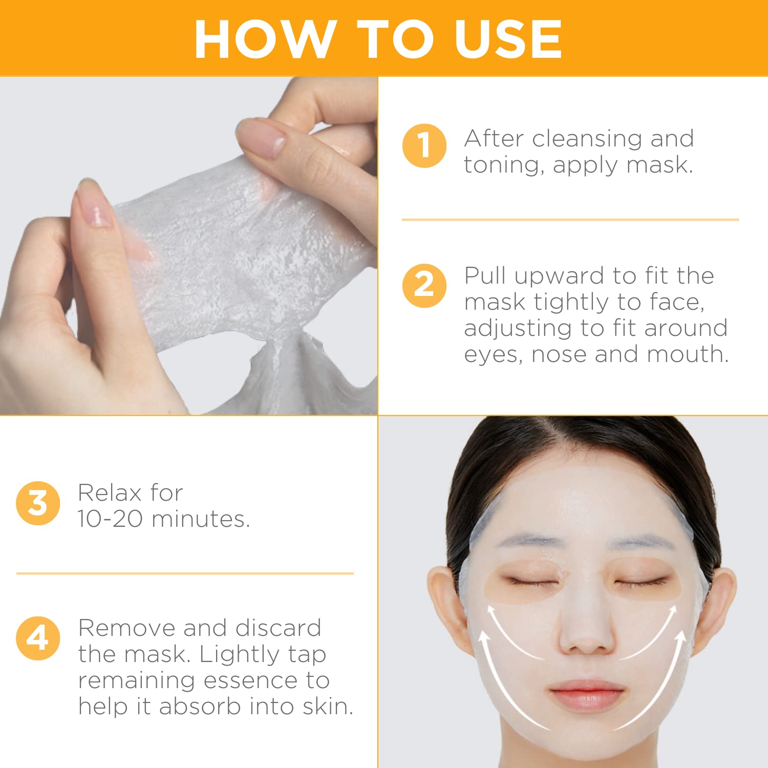 Mediheal EGT Ampoule Masque Visage 10 Feuilles – peau nourrie et radieuse après utilisation.