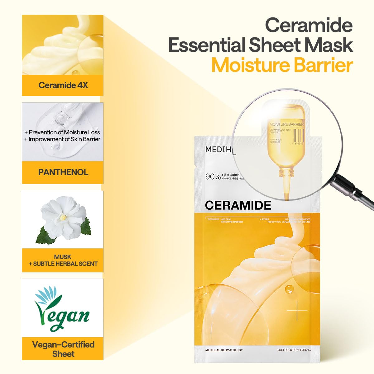 Mediheal emballage 10 masques pour une routine pratique.