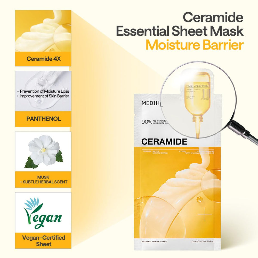 Mediheal emballage 10 masques pour une routine pratique.