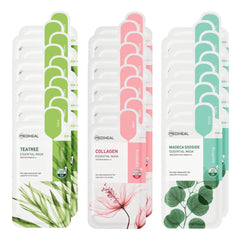 Mediheal HERO – coffret 30 masques collagene-arbre-a-the-madecassoside, hydratation et apaisement.
