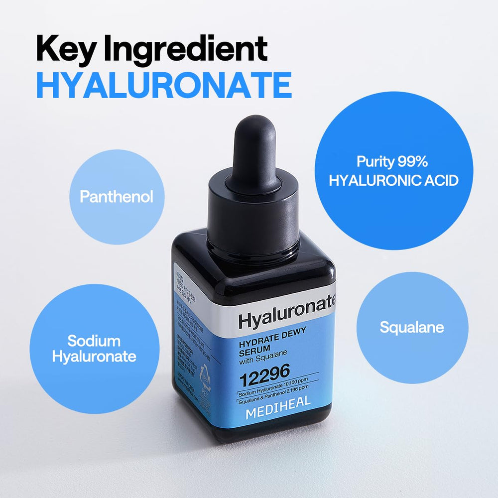 Close-up of hyaluronic acid ingredients on label