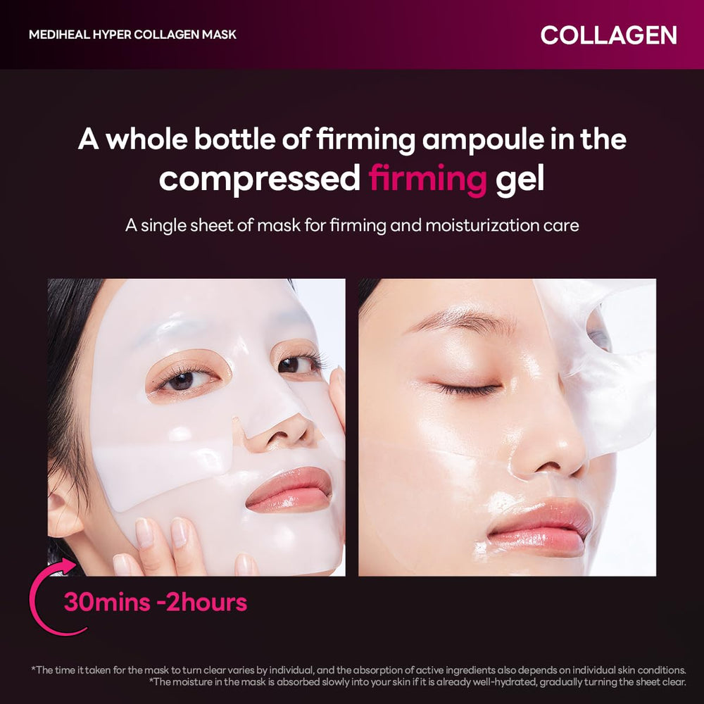 Mediheal Hyper Collagen essence-infused hydrogel sheet delivers steady delivery.