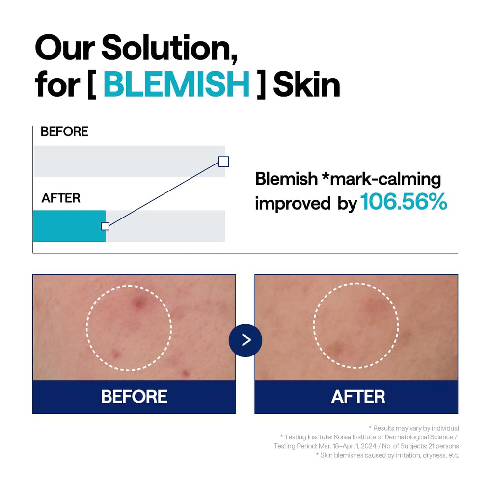 Peau après application avec Mediheal, apparence plus lisse et uniforme.