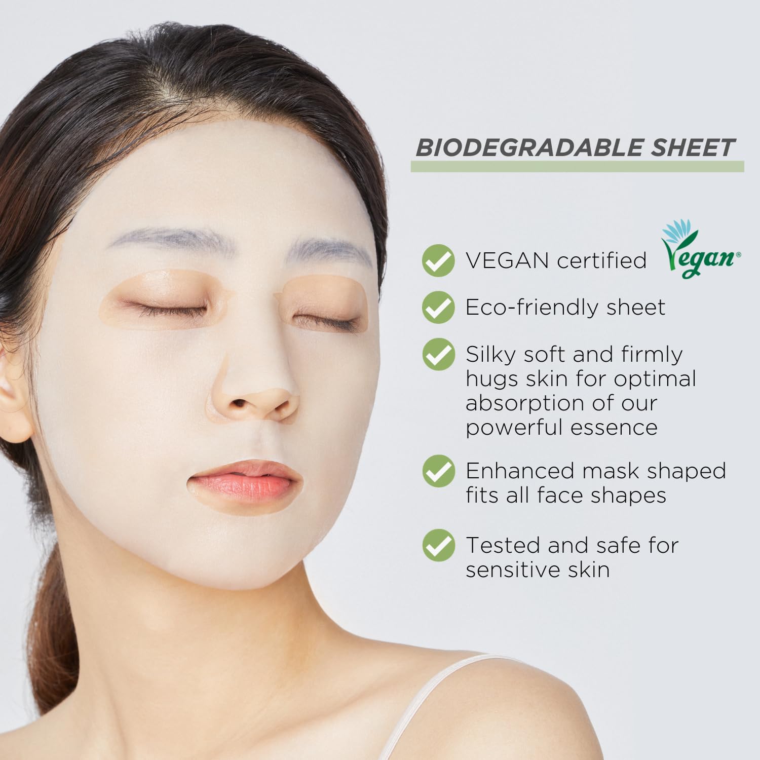 Mediheal masque arbre à thé, absorption rapide et confort optimal.