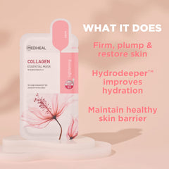 Mediheal Masque Collagène Feuille – application facile et peau rafraîchie