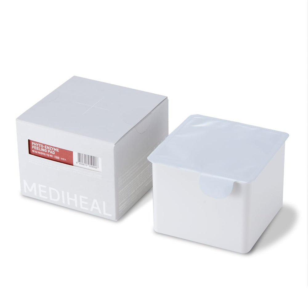 Mediheal Phyto Enzyme Peeling Pad refill packaging for quick at-home exfoliation.