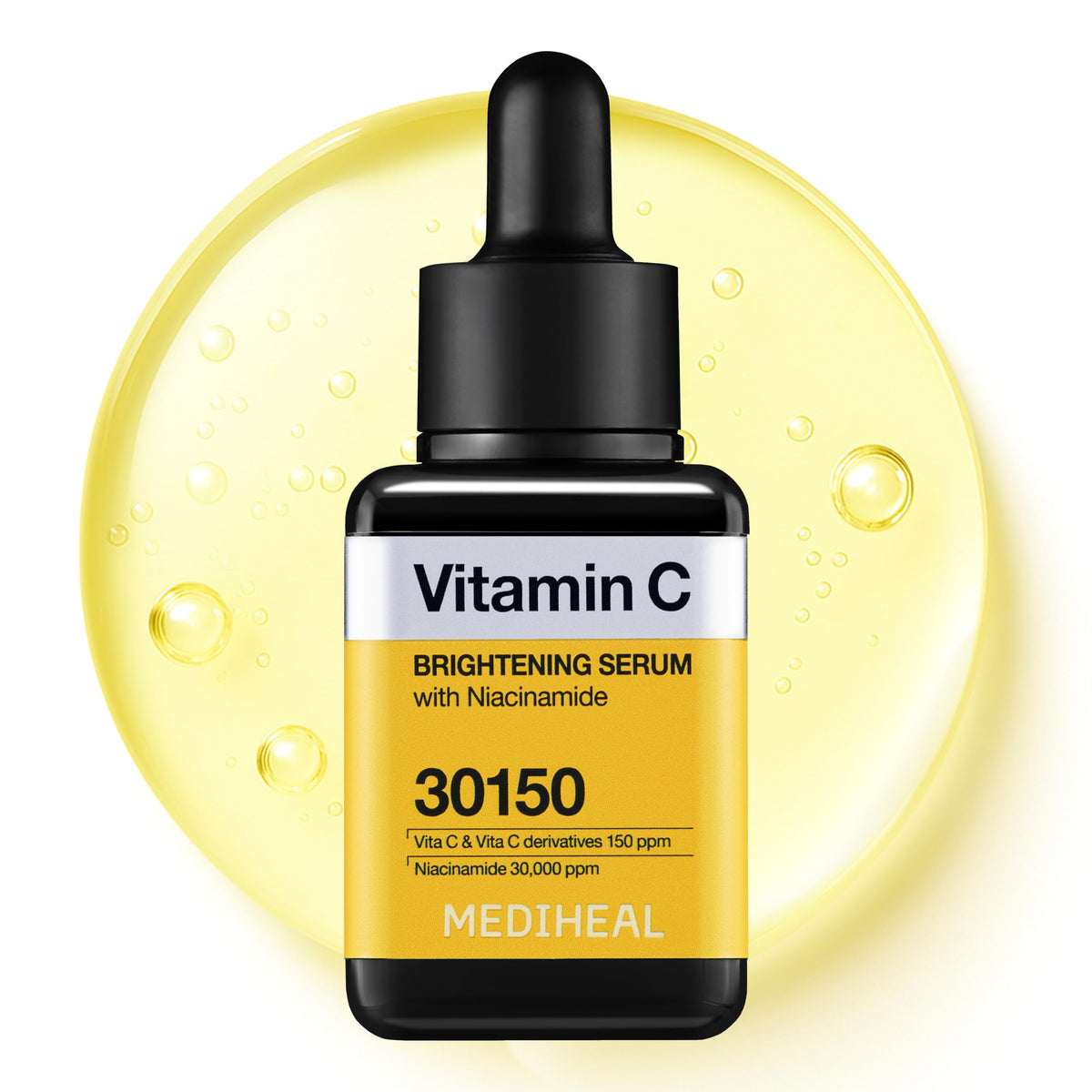 Mediheal Sérum Vitamine C — Bouteille nette pour hydrater et éclaircir le teint.