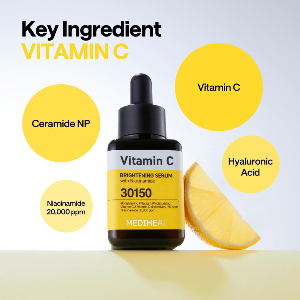 Mediheal Sérum Vitamine C — Emballage pratique et recyclable.