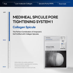 Système en deux étapes Mediheal pour pores et texture homogène.