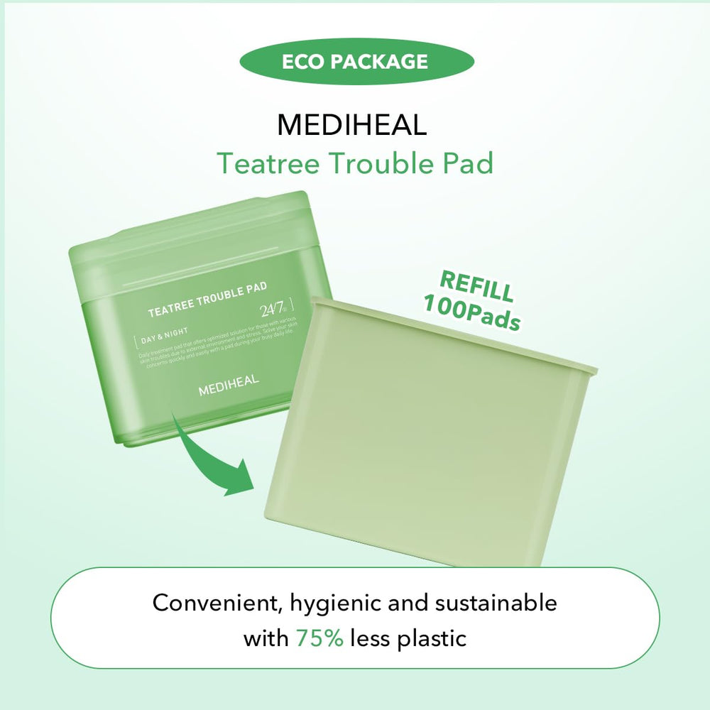 Recharge Mediheal Teatree Trouble Disques coton végan – pratique et durable