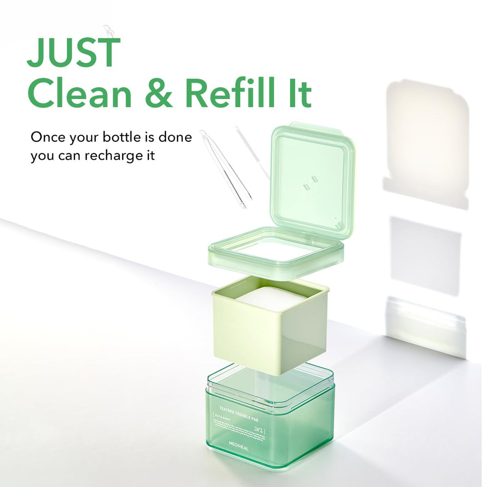 Texture douce des disques Mediheal Teatree Trouble pour un contact agréable