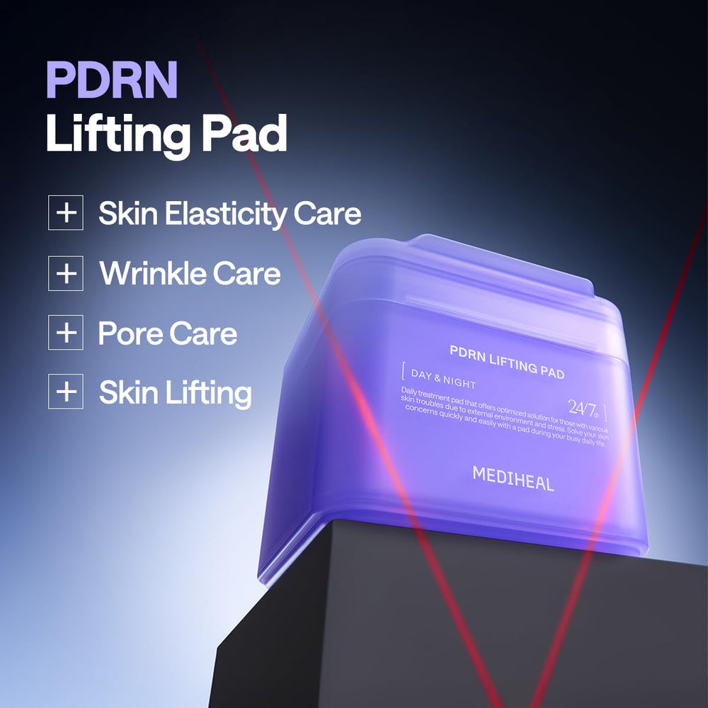 Mediheal Toner Pads PDRN Peptides renforcent l’élasticité et la structure cutanée.