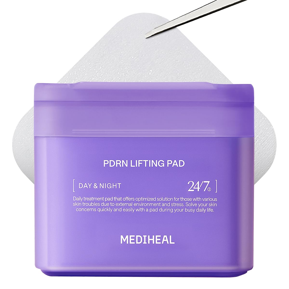 Mediheal Toner Pads PDRN Squalane hydratent et rafraîchissent la peau.