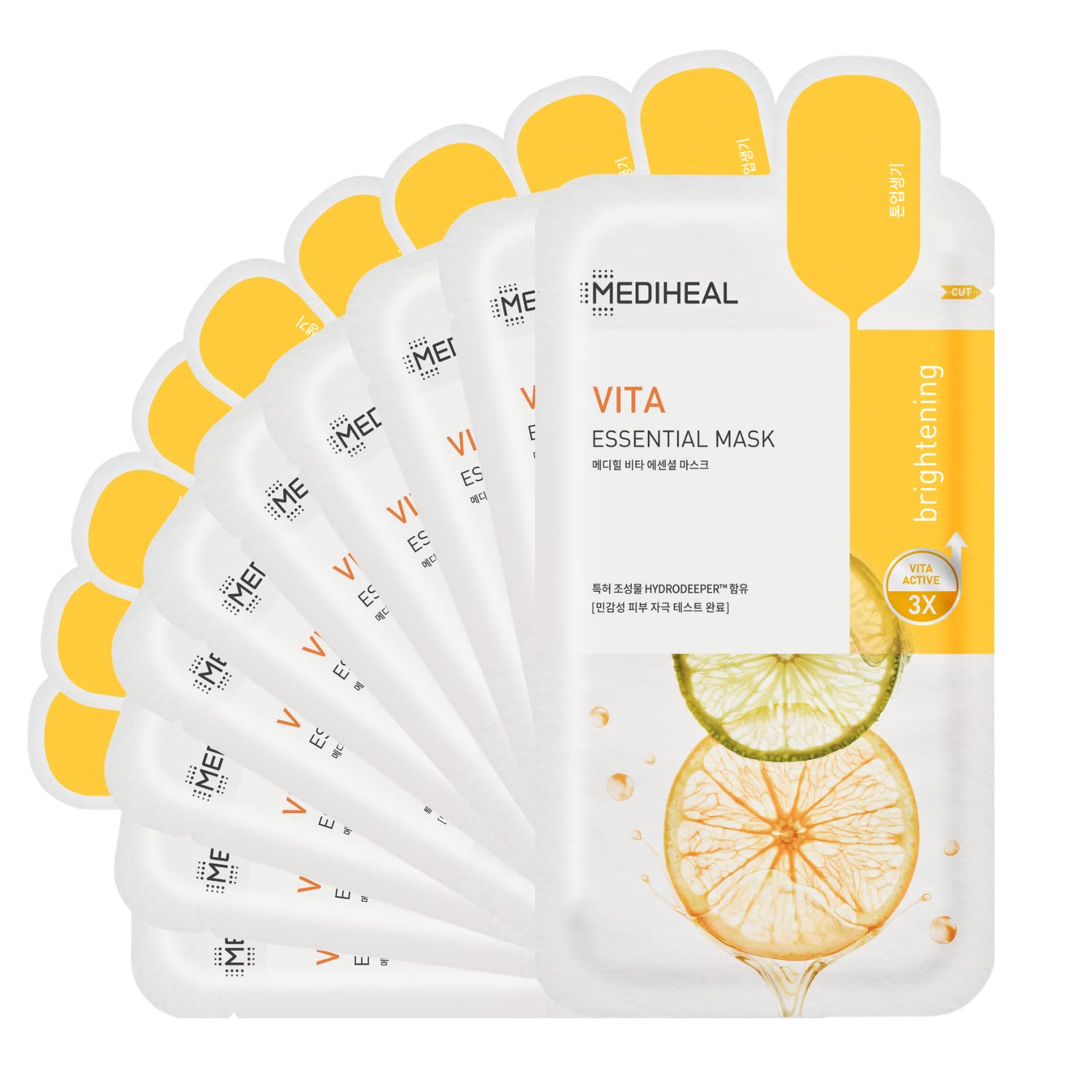 Mediheal Vita Essential: masque visage - application facile et absorption rapide.