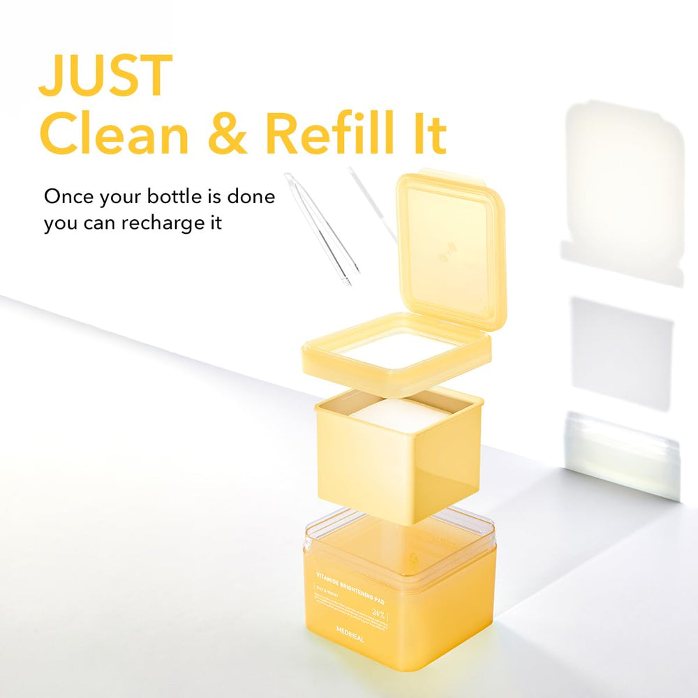 Mediheal Vitamide Brightening Pad Refill — routine quotidien doux et efficace.