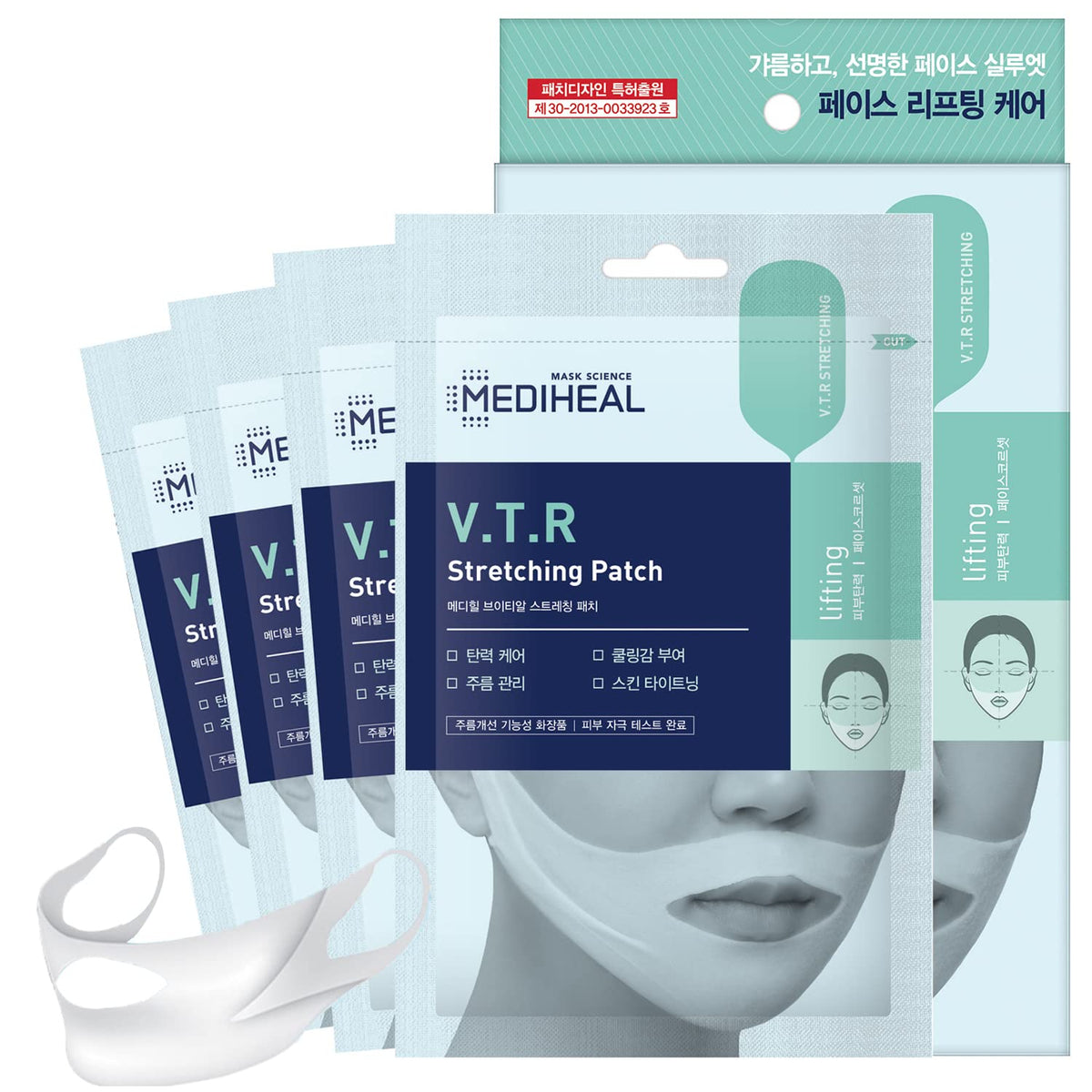 Mediheal V.T.R Pansement etirement-visage pour contour net et revitalisé