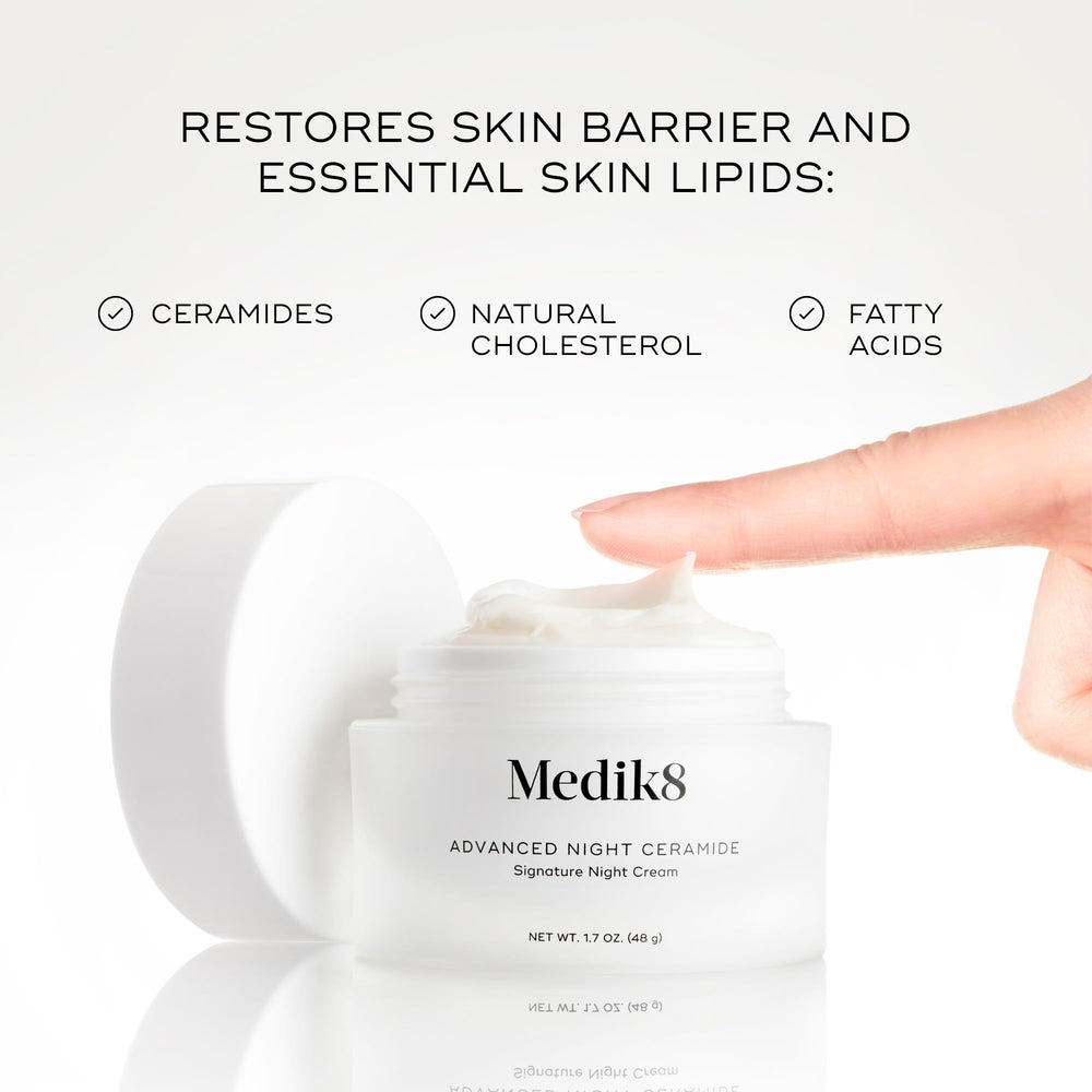 Medik8 Advanced Night Ceramide : contour des yeux rafraîchi et défatigué