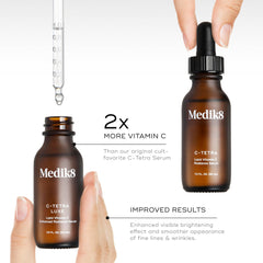 Medik8 C-Tetra Luxe : emballage végan et sans gluten, choix responsable.