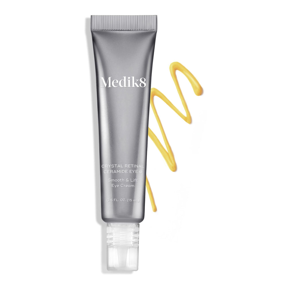 Aperçu avant-après potentiel du regard avec Medik8 Crystal Retinal Ceramide Eye 6.