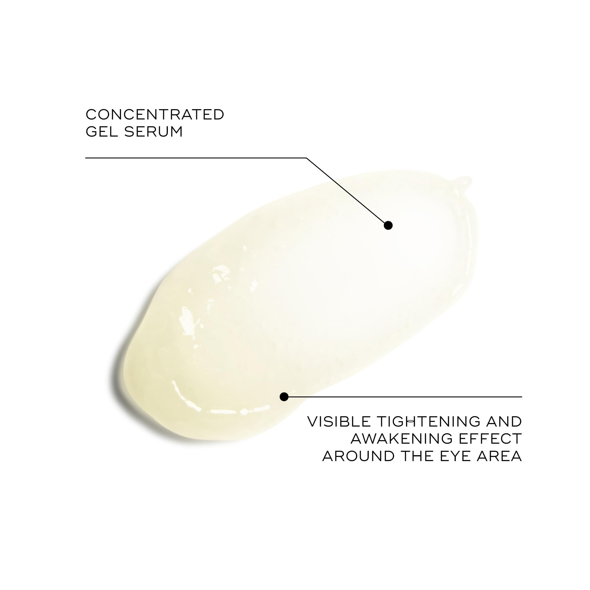 Medik8 Eye Peptides Gel texture légère prête à l'application sous les yeux.