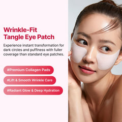 Application facile des patchs MEDITHERAPY sur le contour des yeux