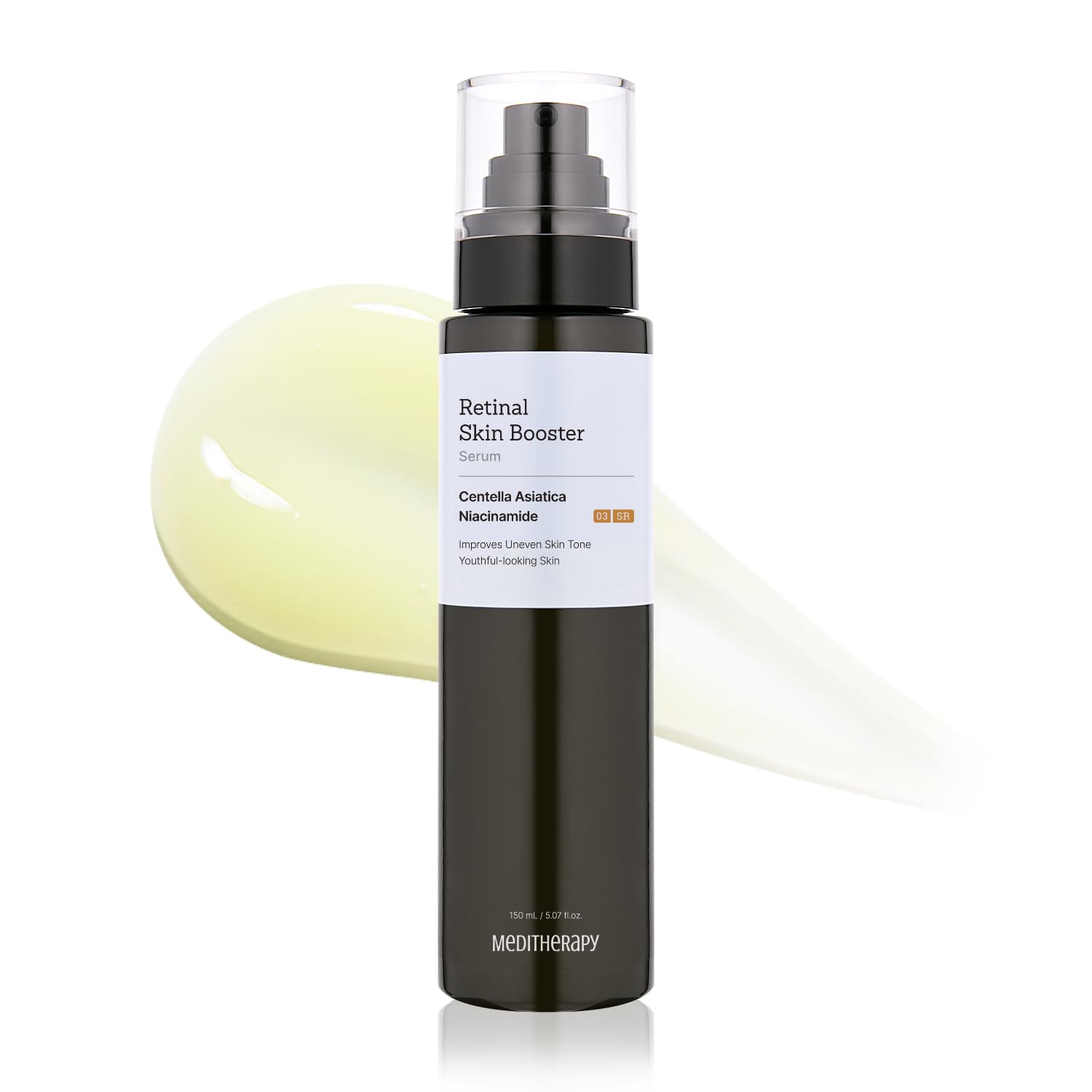 MEDITHERAPY Retinal Serum, bouteille élégante pour une routine quotidienne douce et lumineuse.