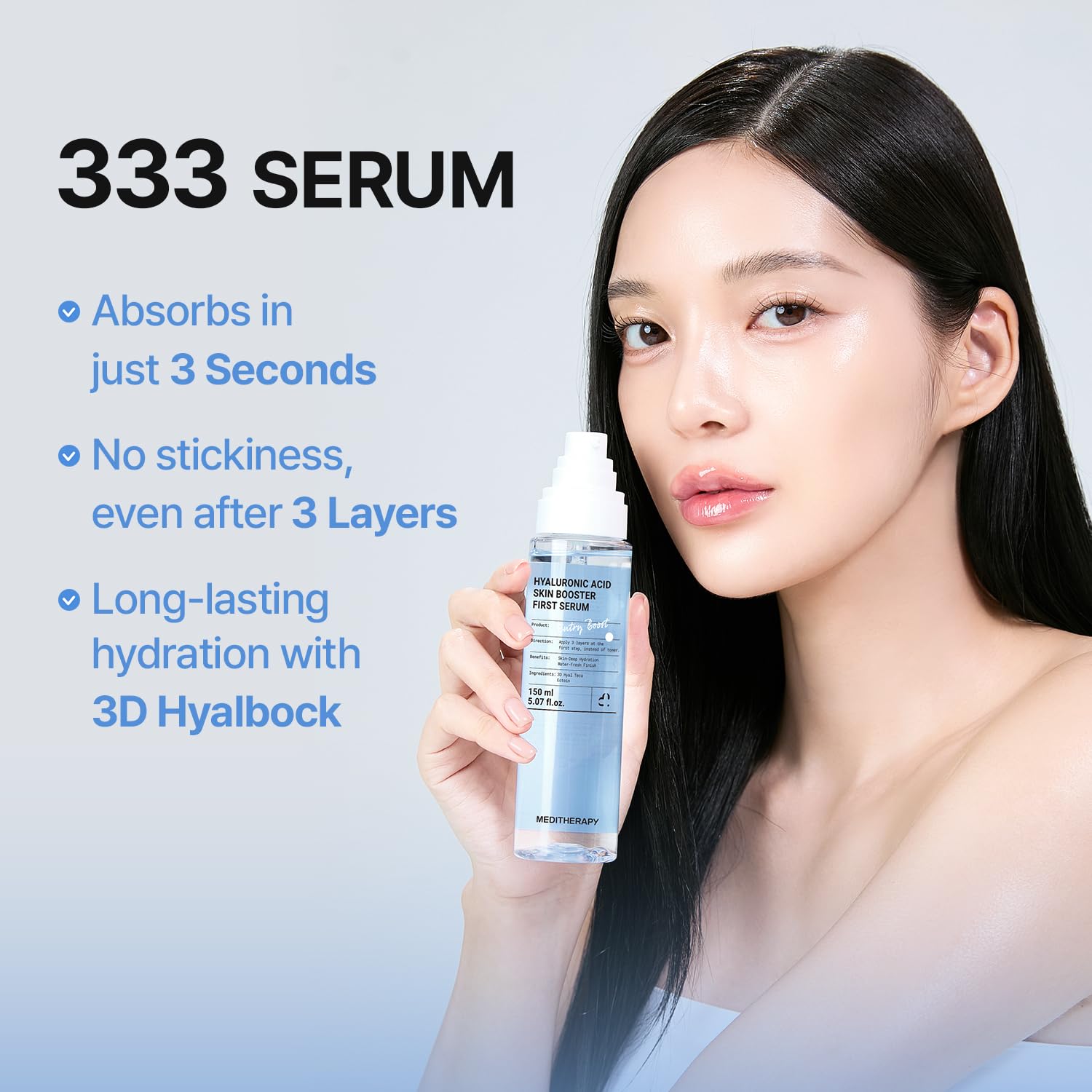 MEDITHERAPY sérum hyaluronique texture aqueuse facile à appliquer