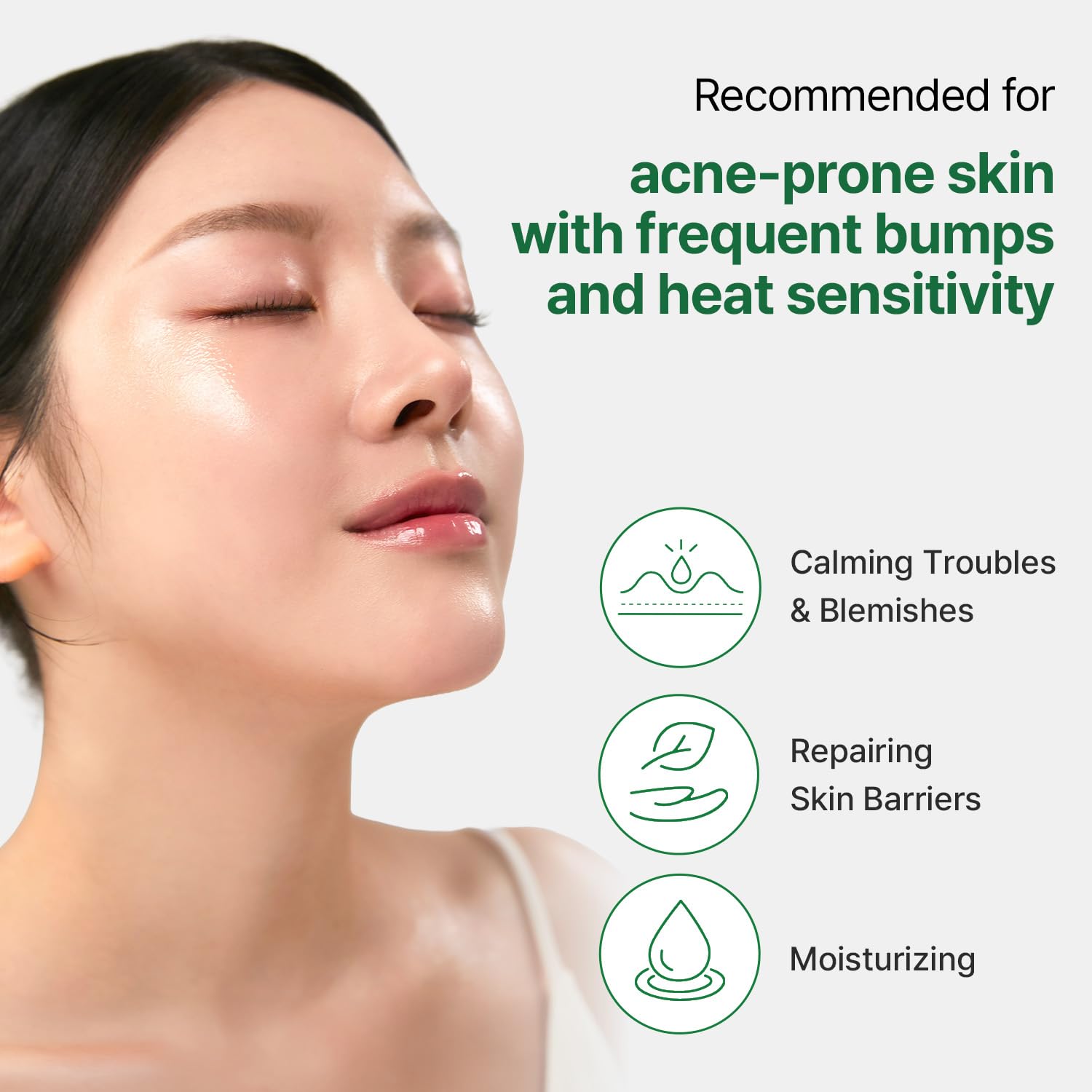 Application sur coton pour un soin visage apaisant avec MEDITHERAPY