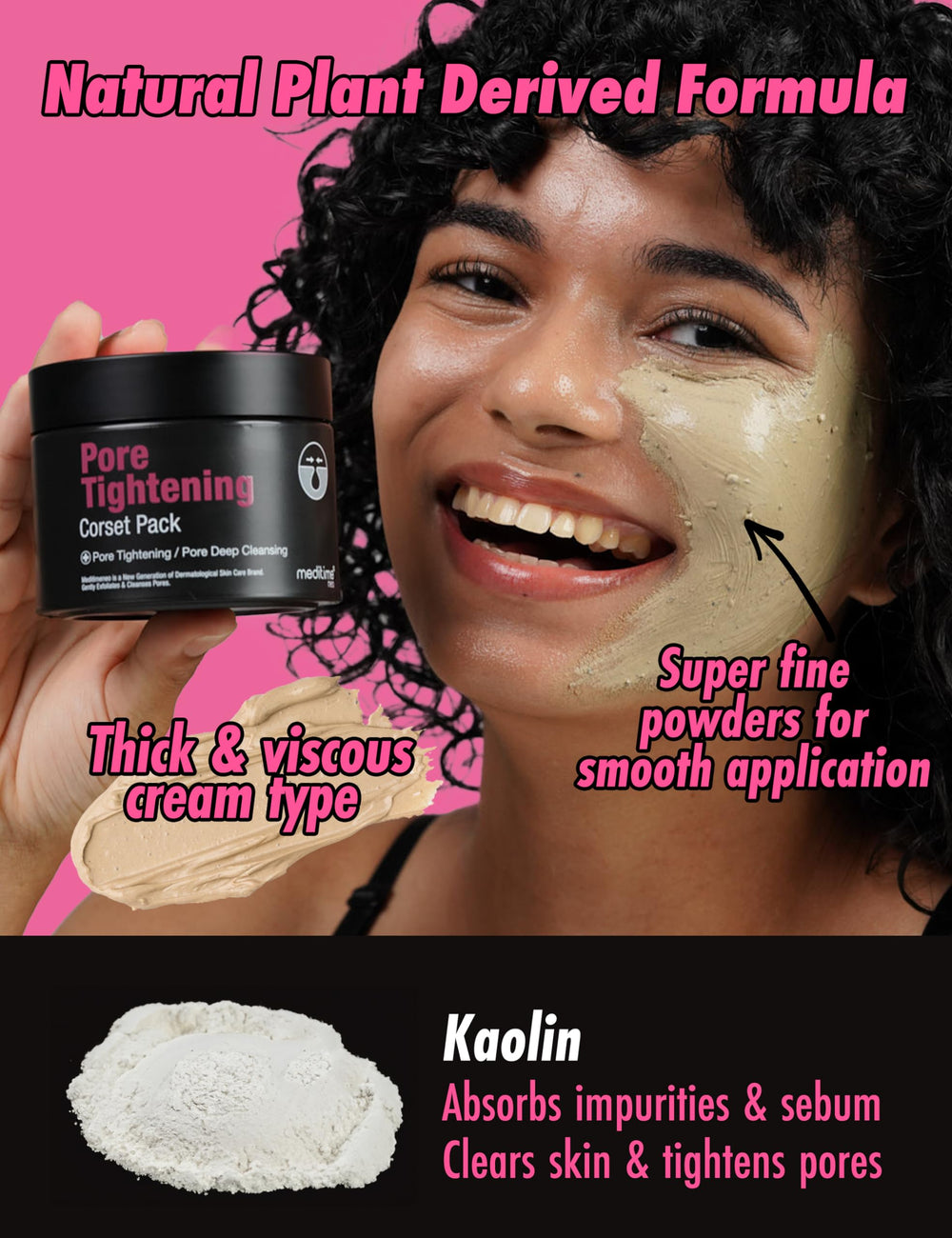 Meditime Pore Corset Pack effet éclat cosméceutique