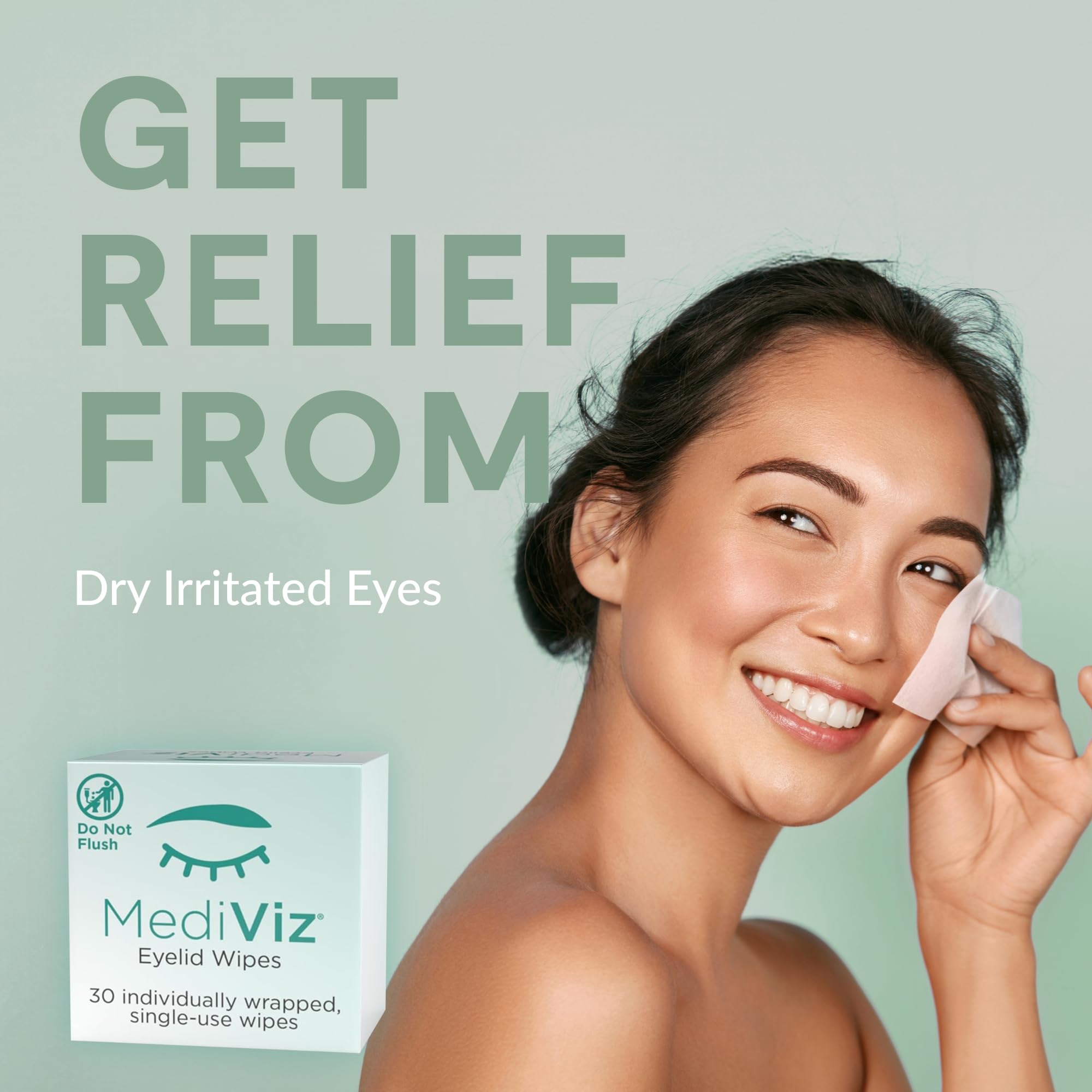MEDIVIZ Lingettes Nettoyantes Palpèbres – utilisation facile pour les yeux sensibles, sans irritation.