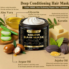 MediVuse Huile Argan Cheveux – flacon argenté, nutrition intense